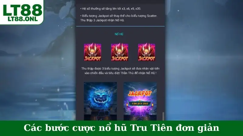 Các bước cược nổ hũ Tru Tiên đơn giản