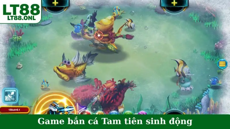 Game bắn cá Tam tiên sinh động, giá trị thưởng lớn