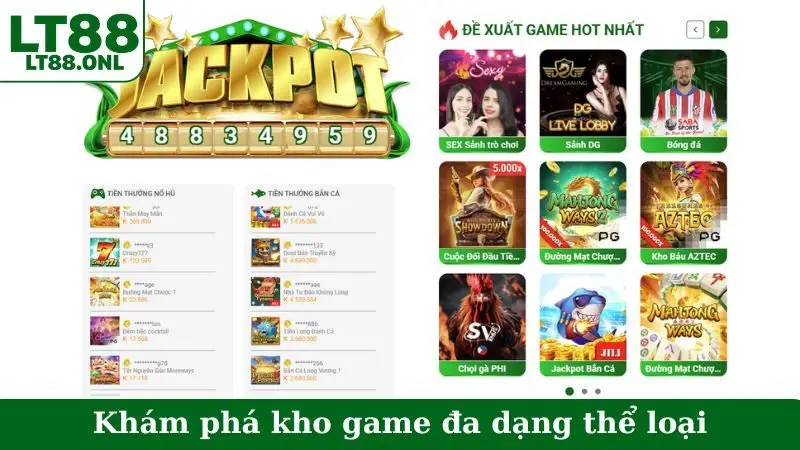 Khám phá kho game đa dạng thể loại