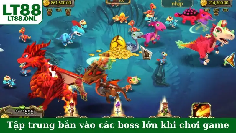 Tập trung bắn vào các boss lớn khi chơi game
